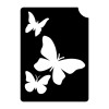 Three Butterflies - 3 Layer Stencil 5 pack