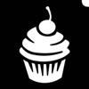Cupcake regular w cherry - 3 Layer Stencil 5 pack