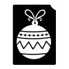Christmas Ornament Bauble - 3 Layer Stencil 5 pack