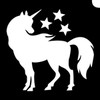 Back Stars Unicorn 3 Layer Stencil 5 pack