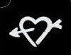 Heart Arrow - 3 Layer Stencil