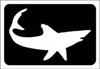 Pointy Shark -  3 Layer Stencil - 5 Pack Pointy Shark -  3 Layer Stencil - 5 Pack