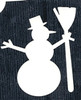 Snowman w Broom - 3 Layer Stencil