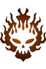 S-022 Flaming Skull