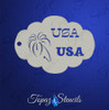 USA - Topaz Stencil