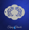 Tiger Stripes Mirror Eye - Topaz Stencil