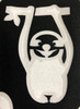Cute Sloth Hanging - 3 Layer Stencil 5 pack