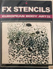 FX Stencil - FX-9 Monster Skin Stencil Large Sheet