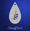 Sailboat - Topaz Stencil