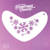 Frozen Snowflakes Boomerang Stencil