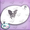 2 Step Distressed Eagle Flag Diva Stencil