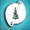 Bushy Christmas Tree Diva Stencil