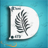 Demi Leaf Diva Stencil