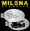 Angel D47- Milena Stencil