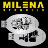 Cement Mixer D51  - Milena Stencil