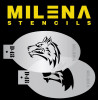 Wolf D48 - Milena Stencil