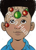 Christmas Ornaments Face Paint Photo