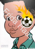 Soccer Flame Face Paint Photo