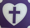 Heart with Cross 3 layer stencil
