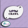 Mustache Crawl Stencil