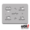 I Love KPOP Block Stencil