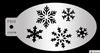 Let It Snow Face Paint Stencil