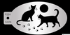 Black Cat & Paw Face Paint Stencil