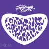 Leopard Print Boomerang Stencil