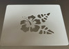 One Hibiscus  Square Stencil