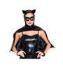 Wet Look Hooded Cat Cape With Mask