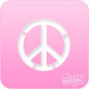 1020 Peace Sign Pink Power Stencil