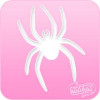 1022 Spider Pink Power Stencil
