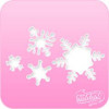 1046 Snowflakes Pink Power Stencil