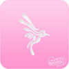 1141 Hummingbird 2 Pink Power Stencil