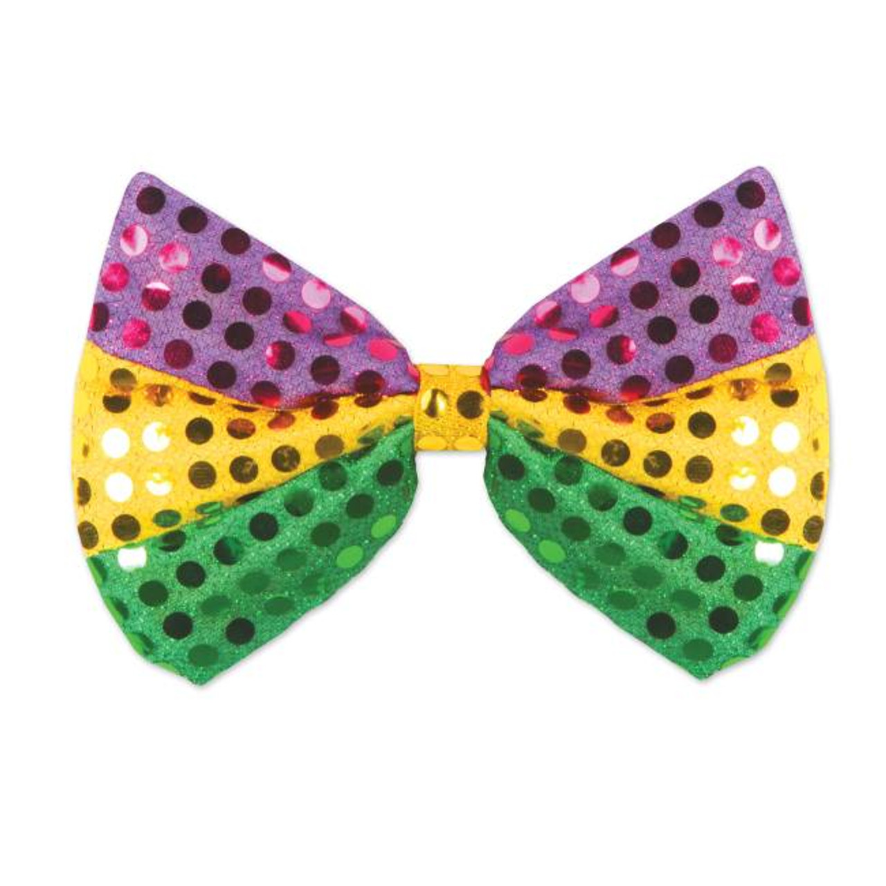 Mardi Gras Glitz N Gleam Bow Tie