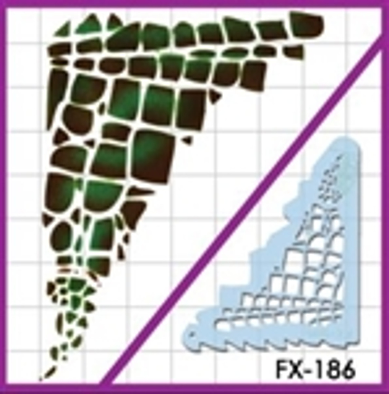 FX Stencil - 186 Snake Skin