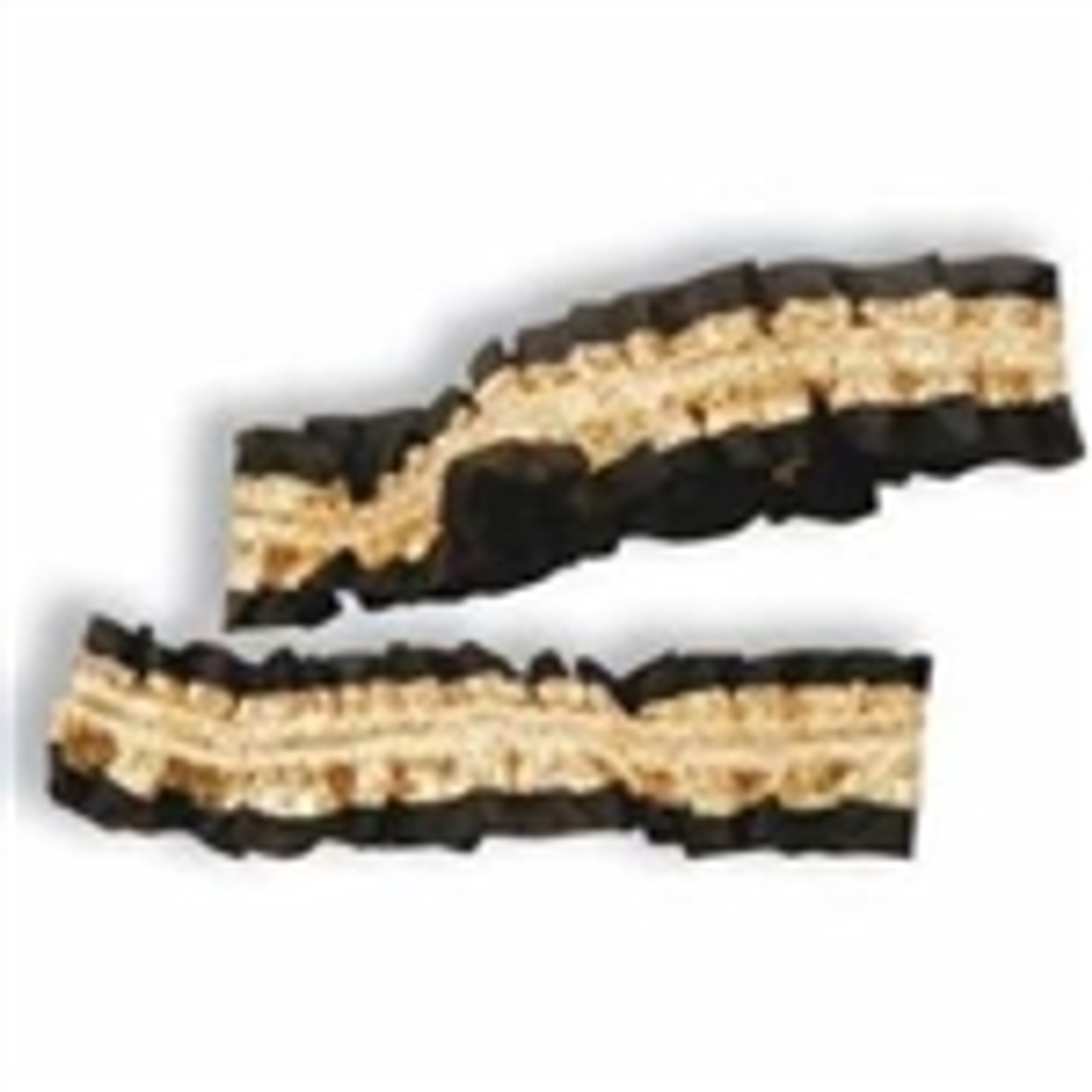 Black w Gold Center Pack of 2 Garters or Armbands