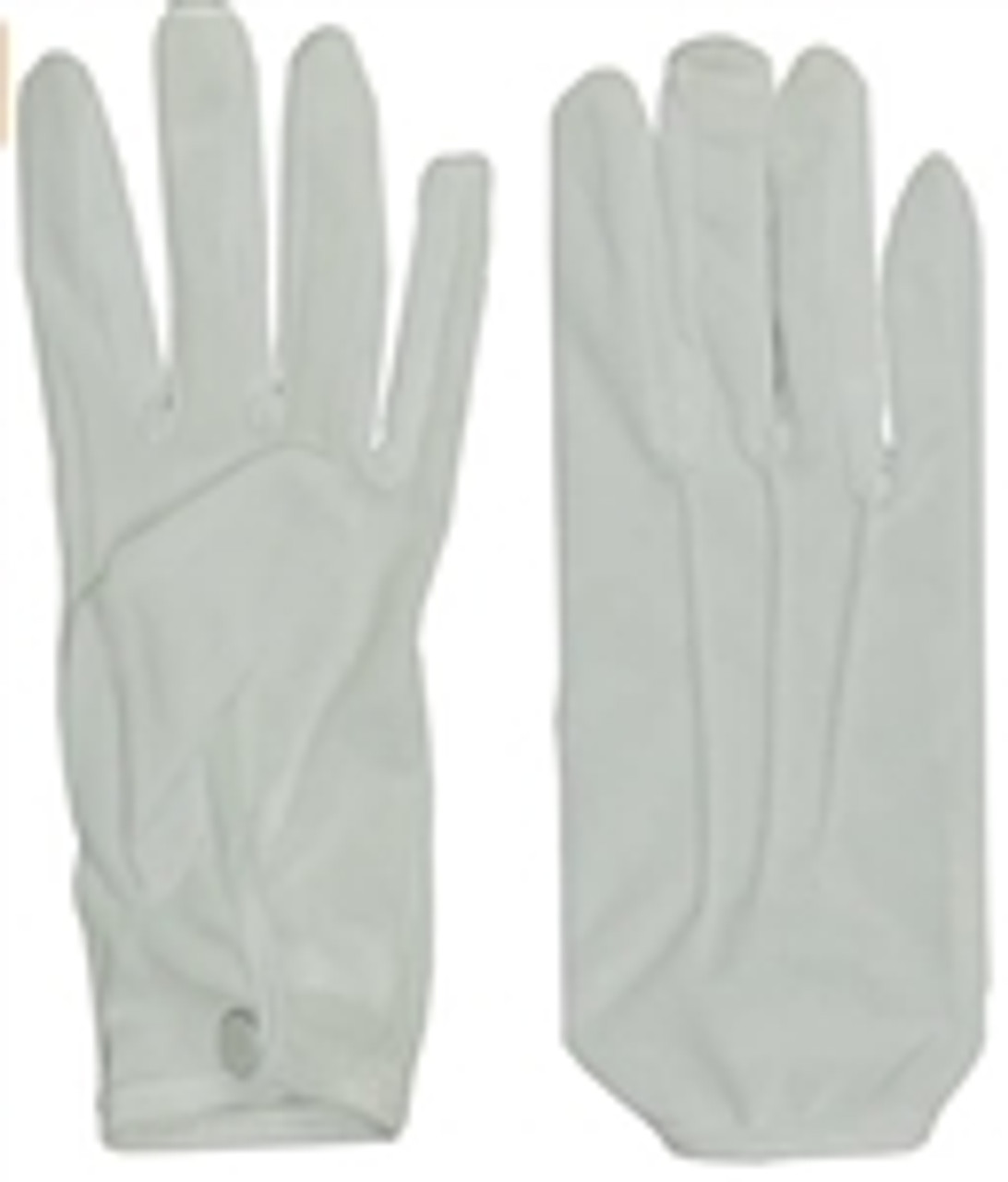 Deluxe Theatrical White Gloves w Snap