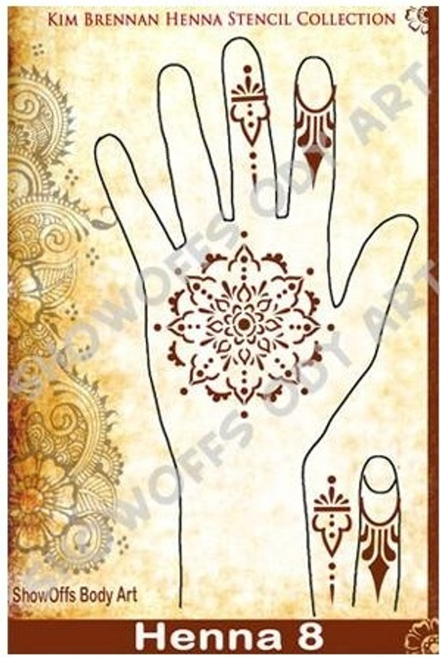 Henna 8 Stencil