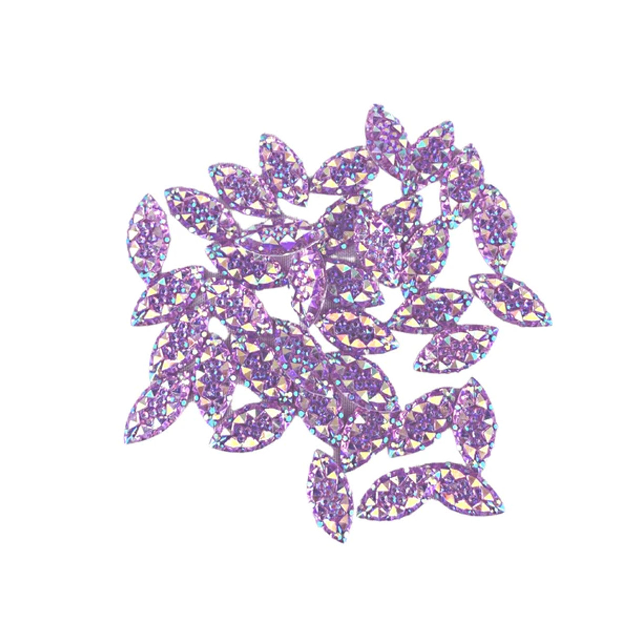 Horse Eye Shape - Small Lilac Crystals - 1 tbsp (aprox 60 gems)