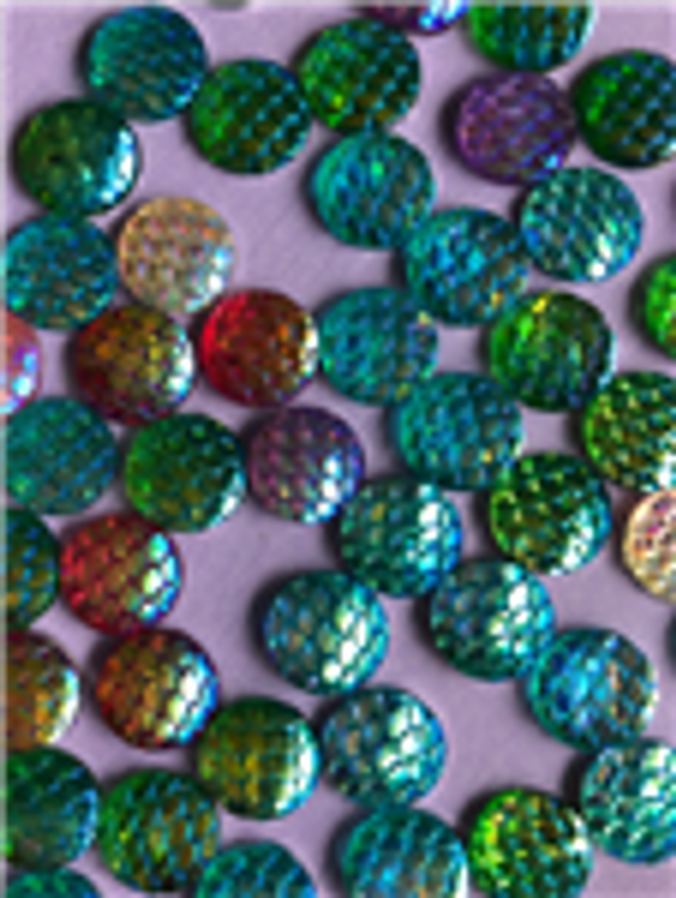 Mermaid Round Gems 30ea