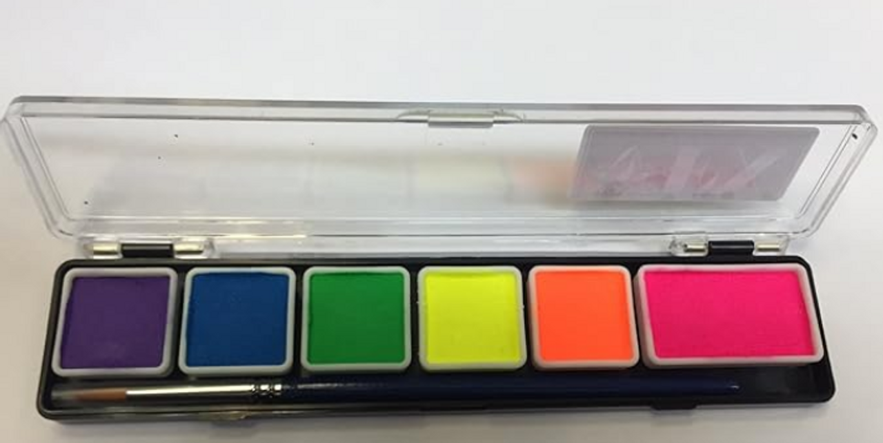 Mini 6-color palette, uv neon