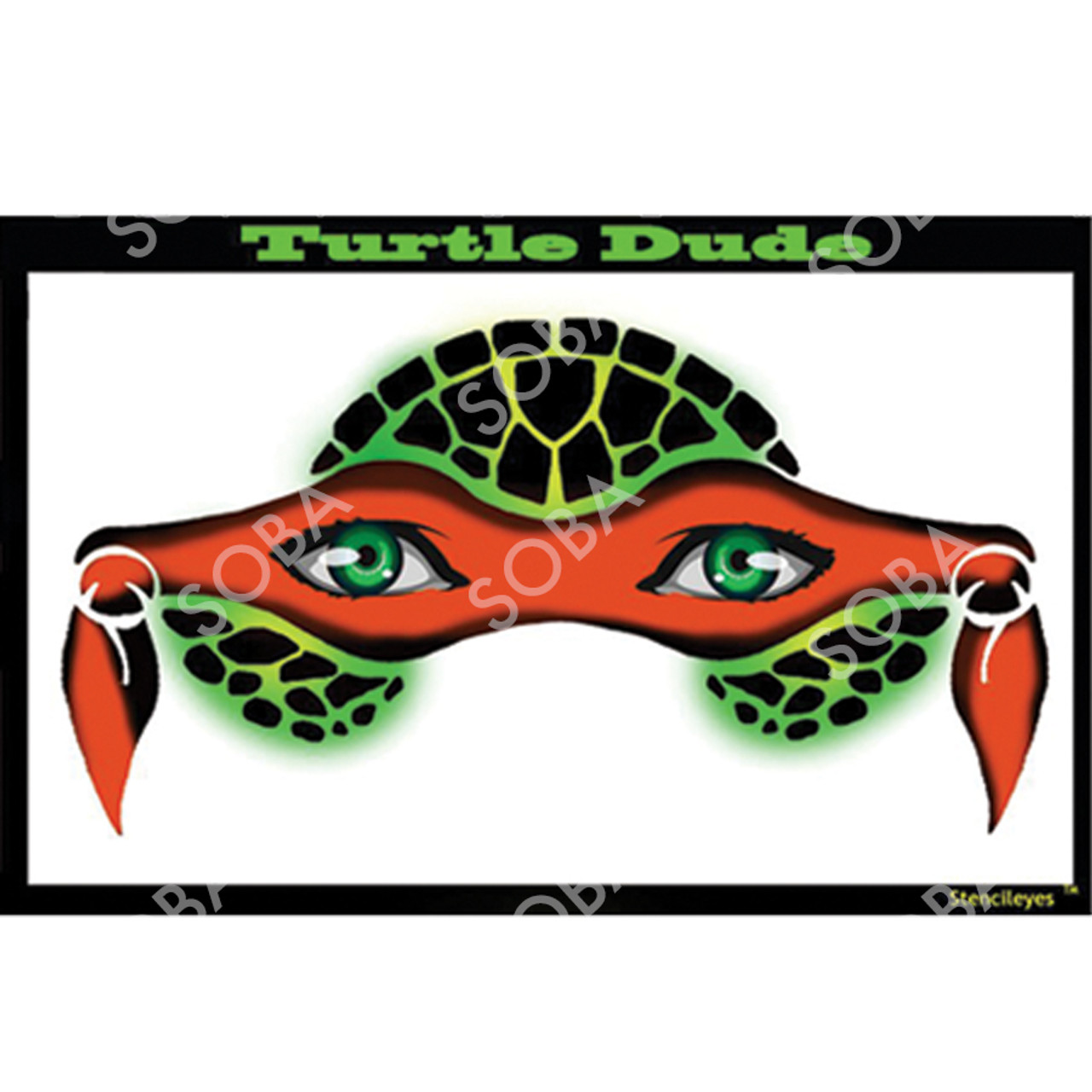 One Size Turtle Dude StencilEyes