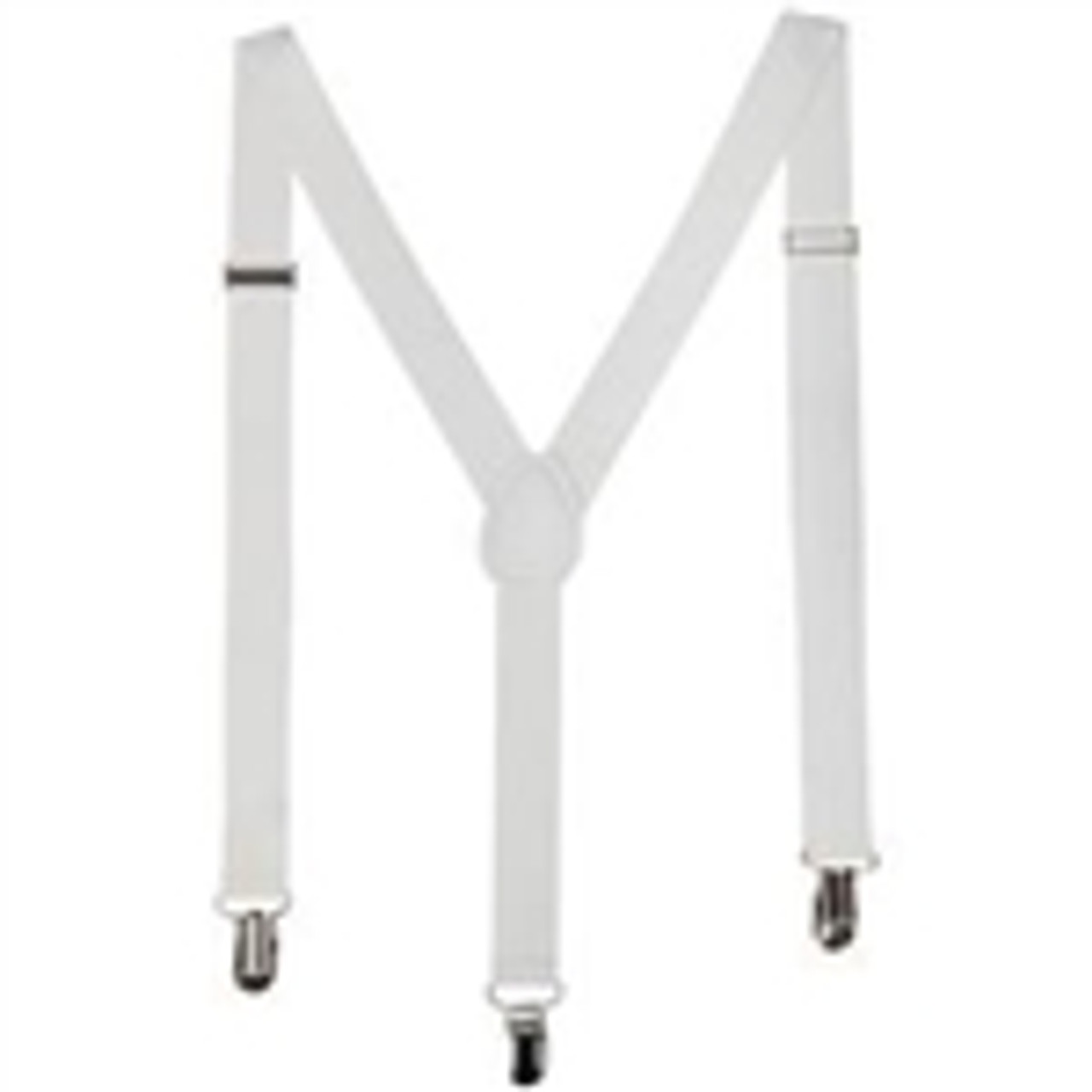 White Suspenders- Thin Straps