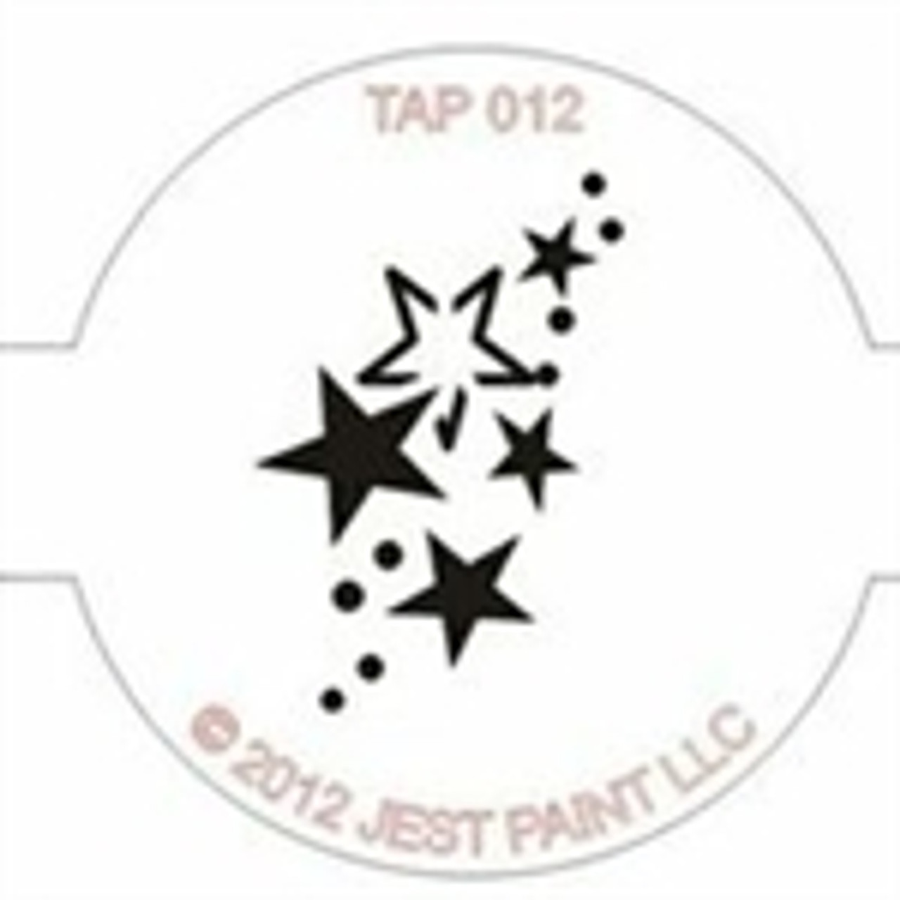TAP 012 Face Painting Stencil - Stars