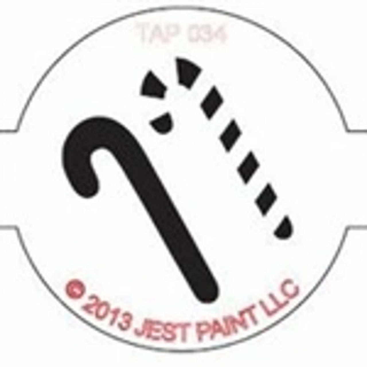 TAP 034 Face Painting Stencil - Candy Cane