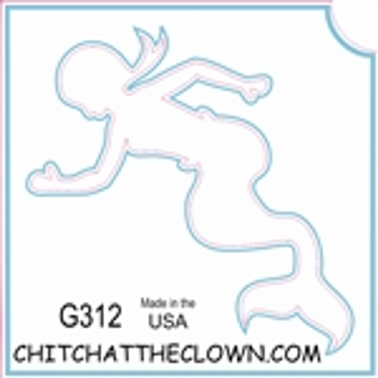 TATC- G312 Mermaid 3 Layer Stencil