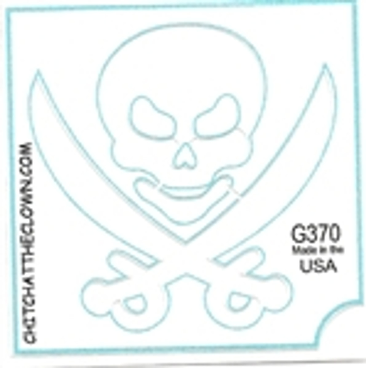 TATC- G370 Skull Sword 3 Layer Stencil