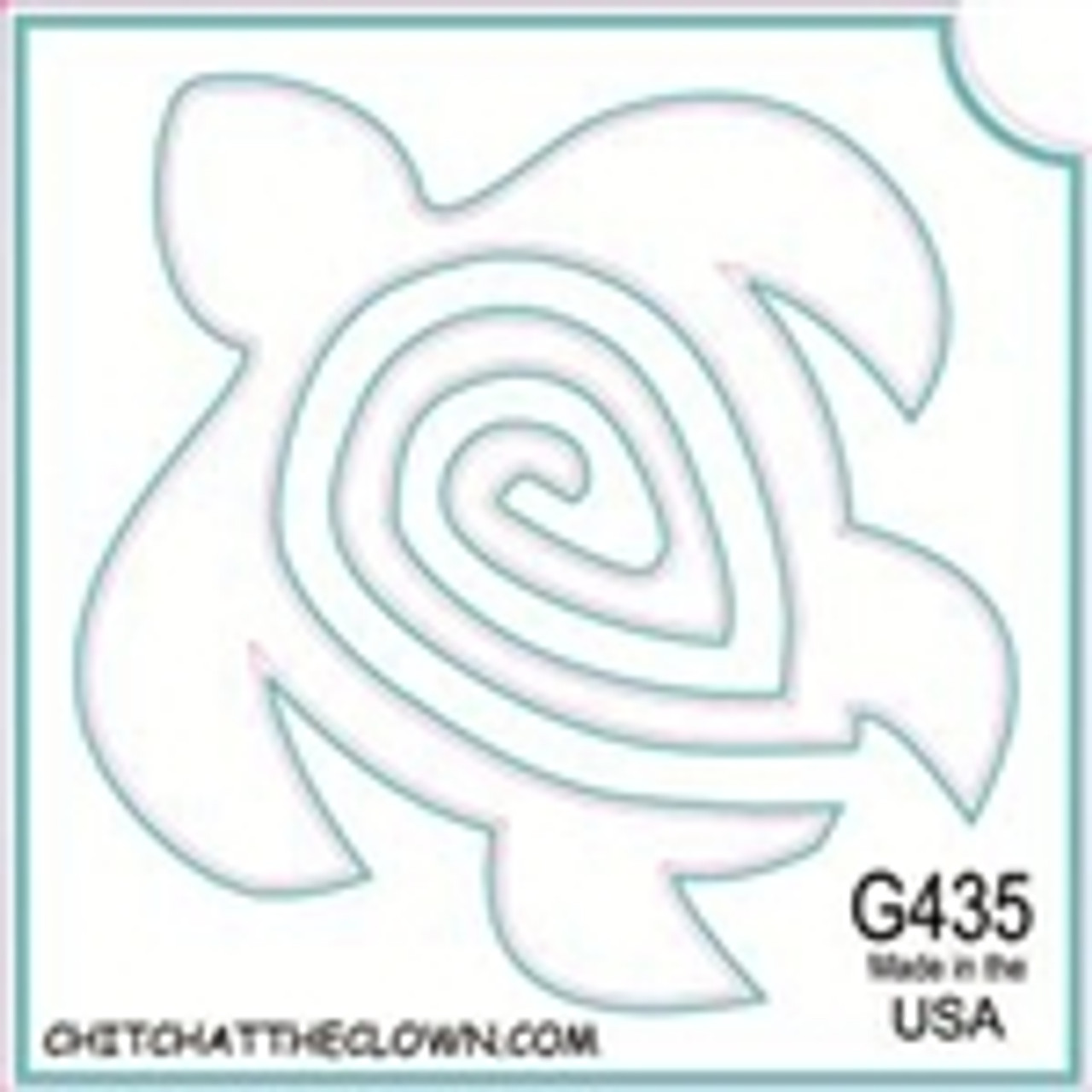 TATC- G435 Turtle Swirl 3 Layer Stencil
