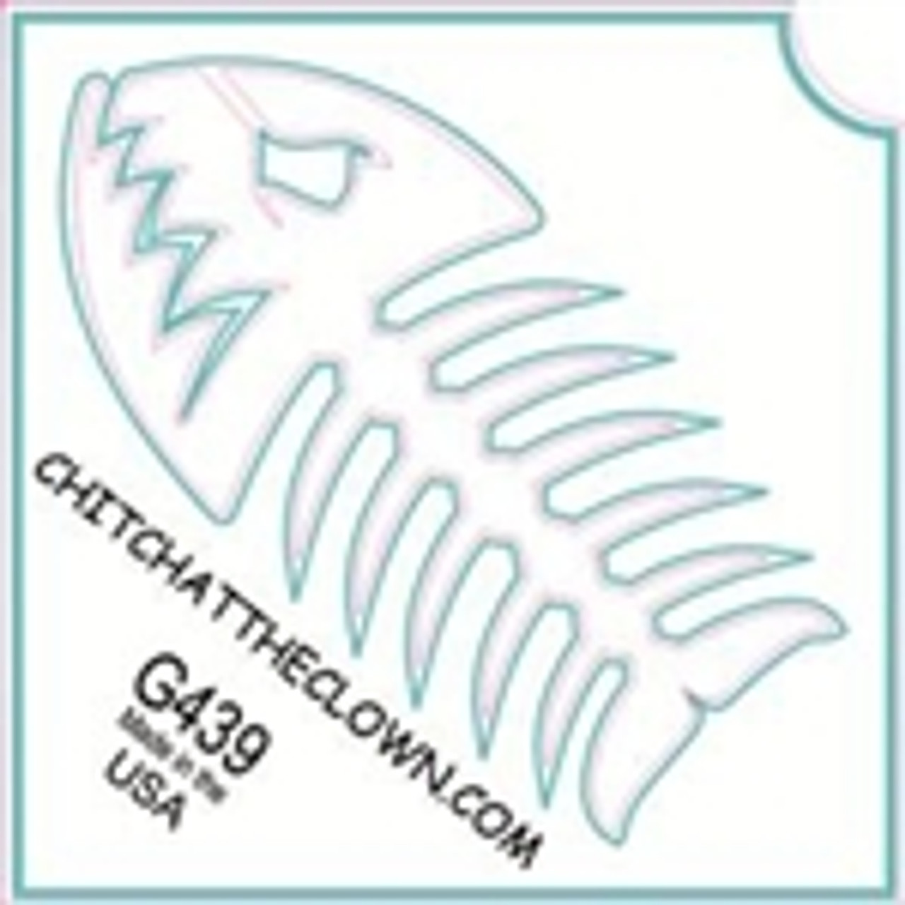 TATC- G439 Fish Bones 3 Layer Stencil